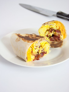 Bacon, Egg, & Cheese Breakfast Wrap - Improv Oven